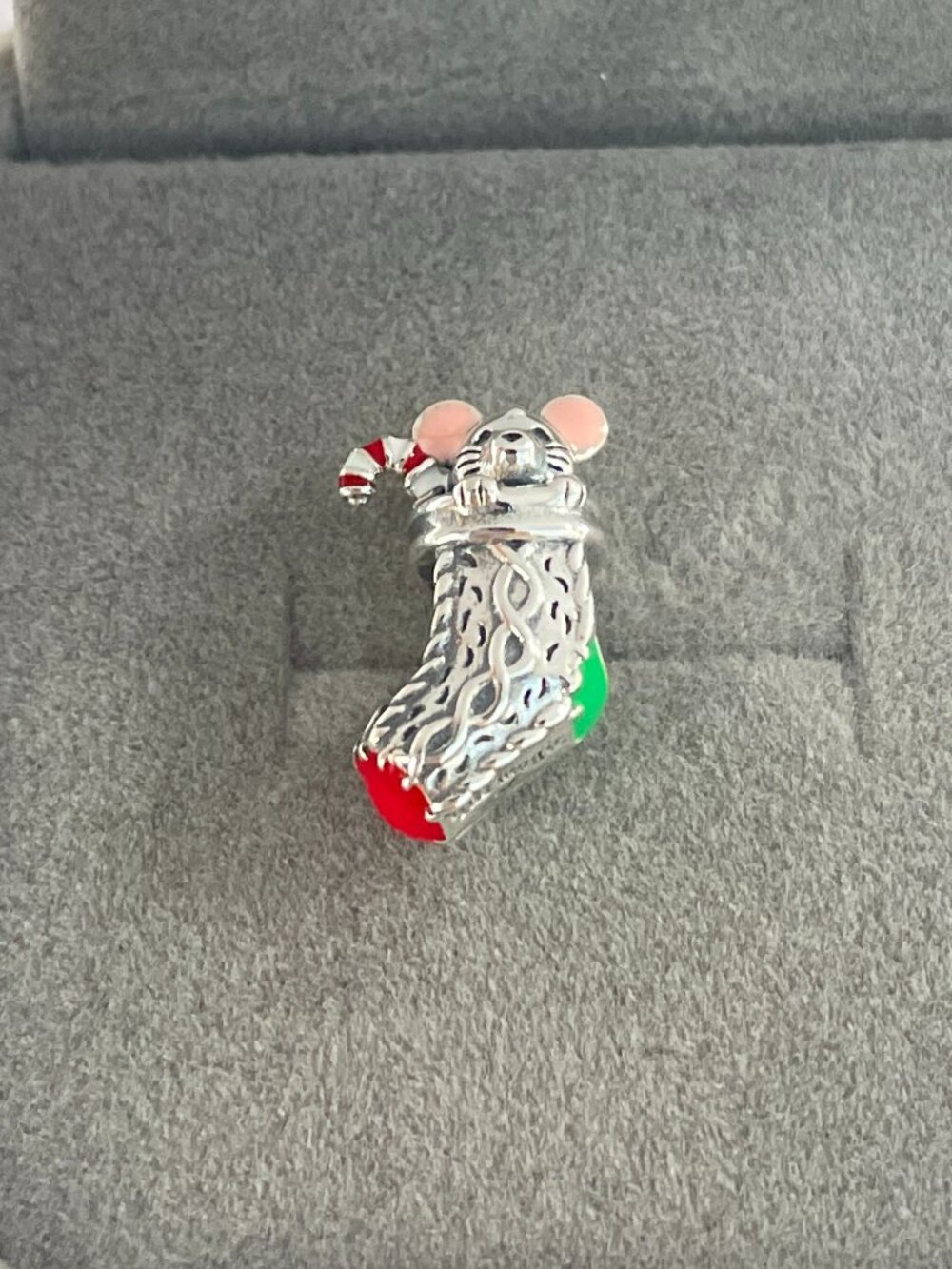 Pandora Festive Mouse & Stocking Charm